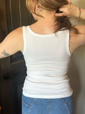 small white tank top